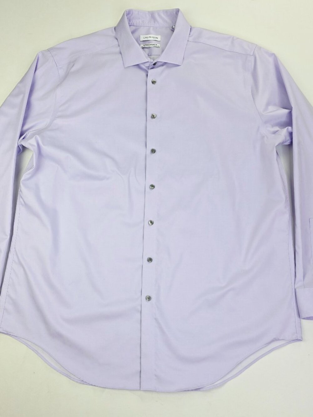 Calvin Klein Lavender Slim Tall Infinite Non Iron Stretch Collar Mens 18 36-37